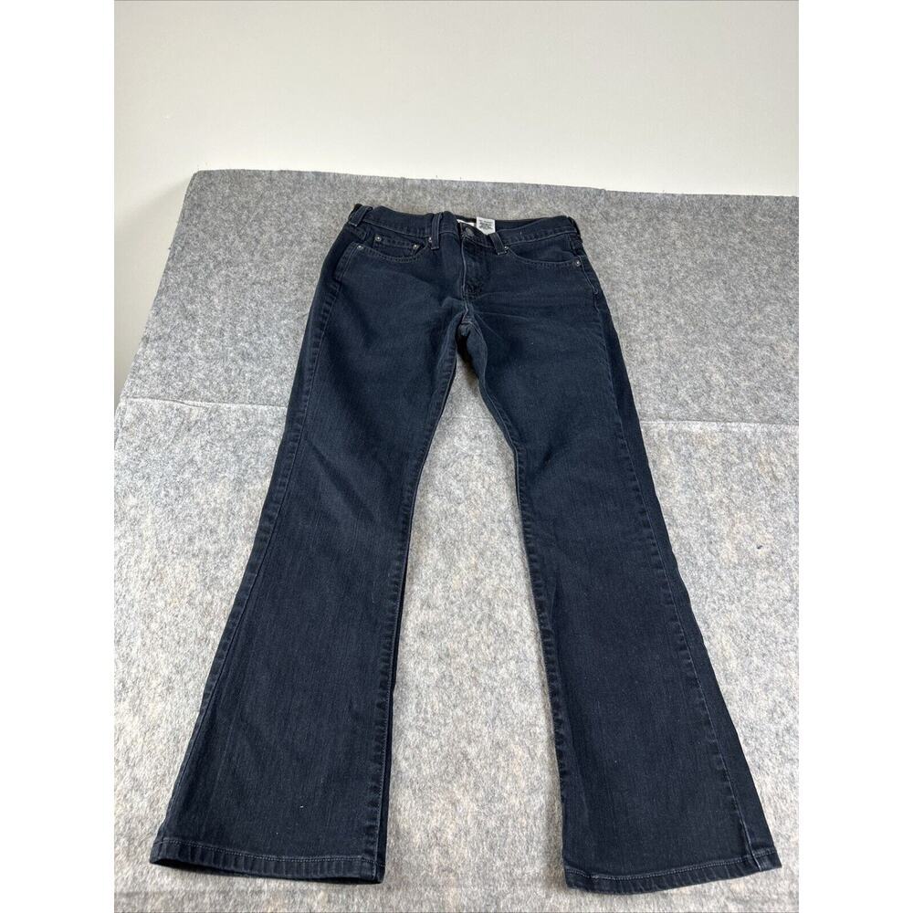 Levi's Strauss 515 Boot Cut Jeans‎ Womens Size 8 S Black Denim Mid Rise